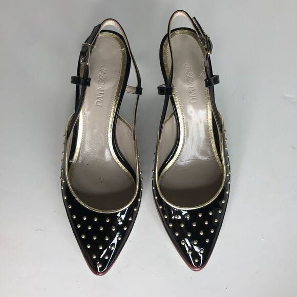 Jason Wu Sz EU 37 Kitten Heel Italian Shoes - Picture 3 of 5
